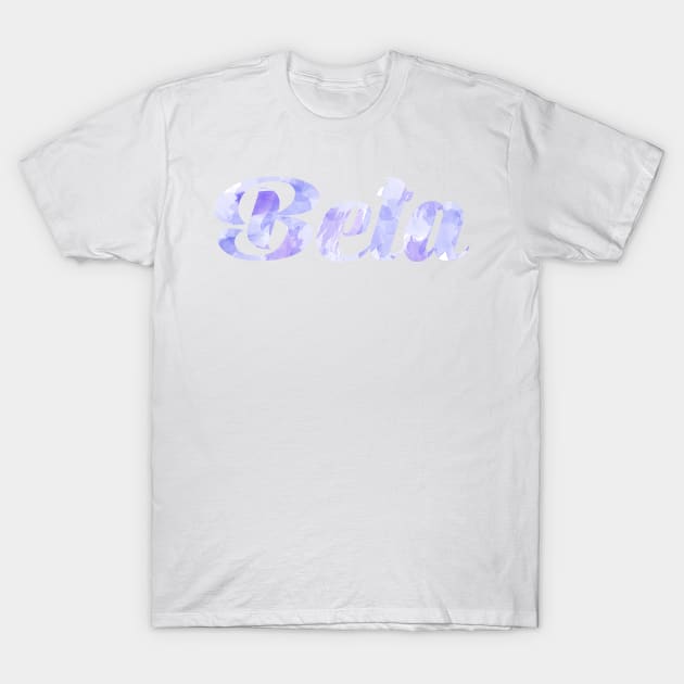 Beta Blue Watercolor T-Shirt by ally1021